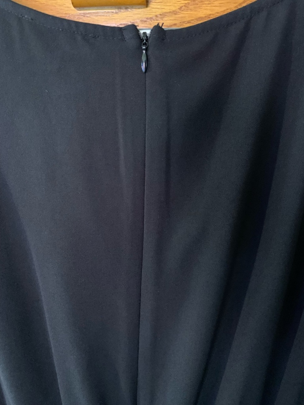Skies Are Blue Curvy 3X Sleeveless Black Cowl Neck Jumpsuit - Modern Wide-Leg - Picture 4 of 13